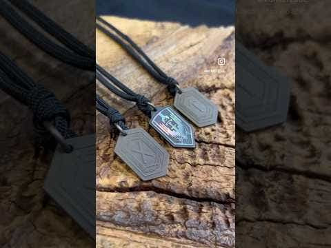 Bawidamann Pendant Rune Titanium: Tiwaz - Matte Bronze