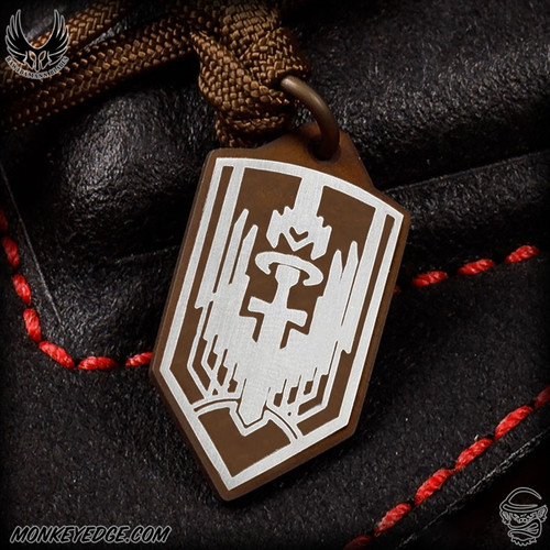 Bawidamann Pendant Archangel Michael - Titanium Two Tone Satin