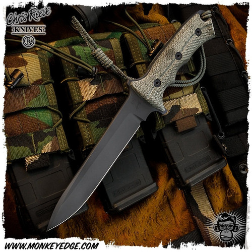 Chris Reeve Knives Fixed: Green Beret 7 Inch - Black