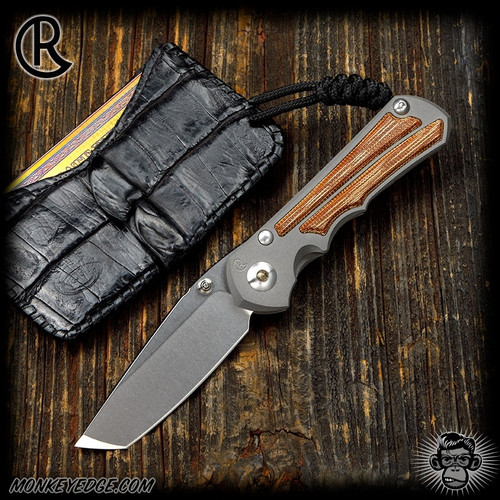 Chris Reeve Knives Folder: Inkosi Small Inlay - Tanto Natural Micarta