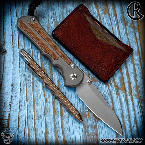 Chris Reeve Knives Folder: Inkosi Large Inlay - Insingo Natural Micarta Left Handed