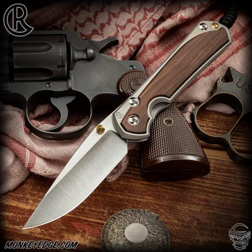 Chris Reeve Knives Folder: Sebenza 31 Large Inlay - Drop Point Macassar Ebony Polished