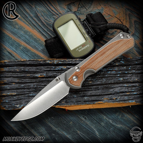 Chris Reeve Knives Folder: Sebenza 31 Large Inlay - Drop Point Natural Micarta