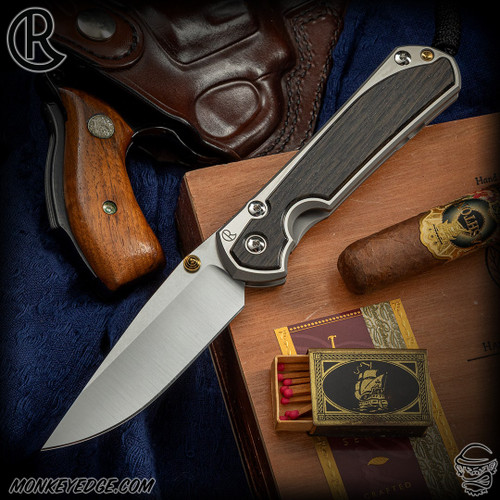 Chris Reeve Knives Folder: Sebenza 31 Large Inlay - Drop Point Bog Oak Polished