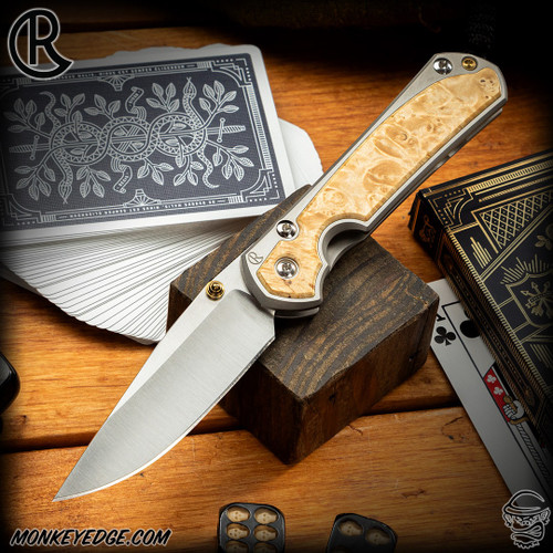 Chris Reeve Knives Folder: Sebenza 31 Small Inlay - Drop Point Box Elder Polished