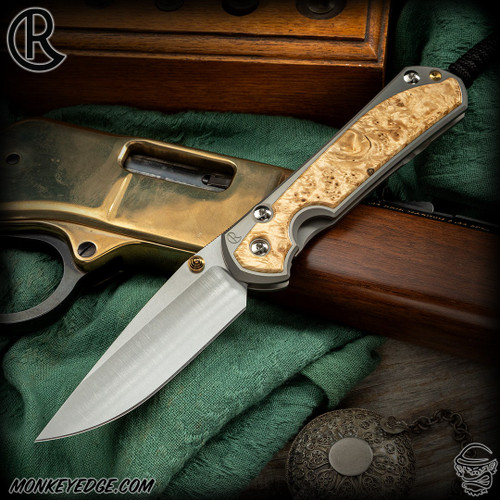 Chris Reeve Knives Folder: Sebenza 31 Large Inlay - Drop Point Box Elder Polished