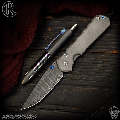 Chris Reeve Knives Folder: Sebenza 31 Large - Drop Point Ladder Damascus