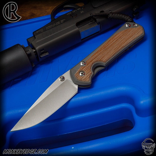 Chris Reeve Knives Folder: Sebenza 31 Large Inlay - Drop Point Natural Micarta (Double Lug)
