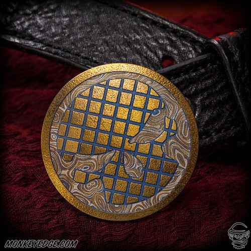 Dmitry Streltsov Belt Buckle: Krysoboi - Titanium Gold