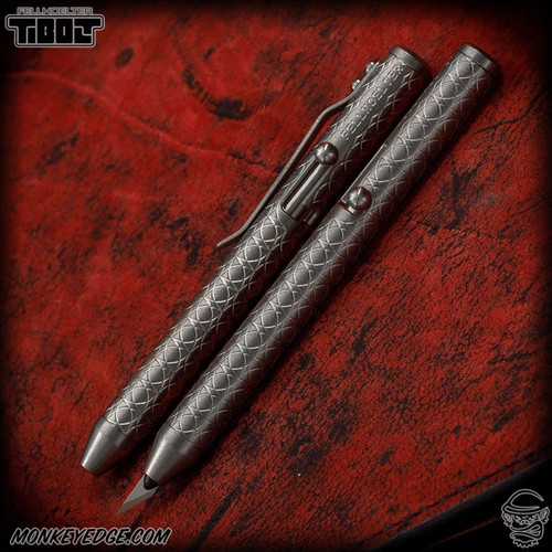 Fellhoelter CrafTiBolt Knife - Titanium Tumbled Circles