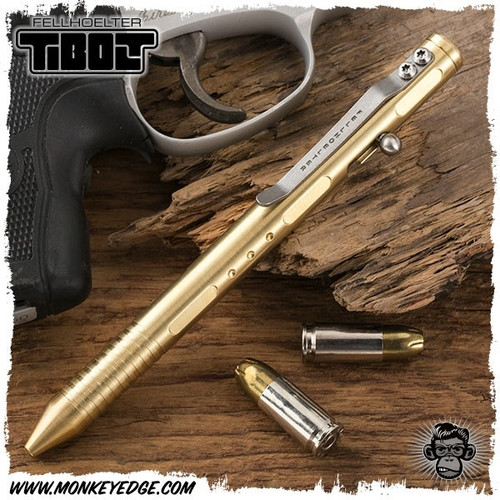 Fellhoelter TiBolt Bolt Action Pen - Brass Deluxe (KW0079-MD208)