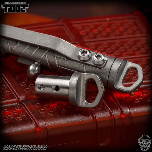 Fellhoelter TiBolt End Cap - D-Ring Titanium Tumbled