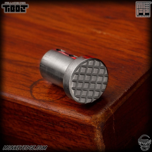 Fellhoelter TiBolt End Cap - Titanium Two Tone Baby Monkey Edge FRAG Pattern