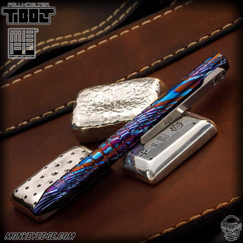 Fellhoelter TiBolt G2 Pen - MokuTi Monkey Edge FRAG Pattern