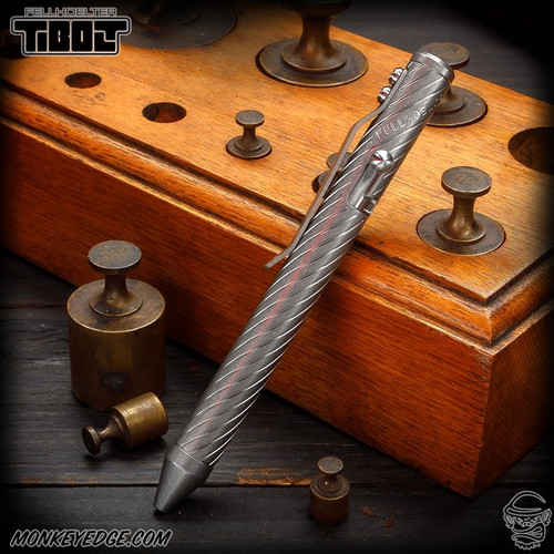 Fellhoelter TiBolt G2 Pen - Titanium Spiral Engraved