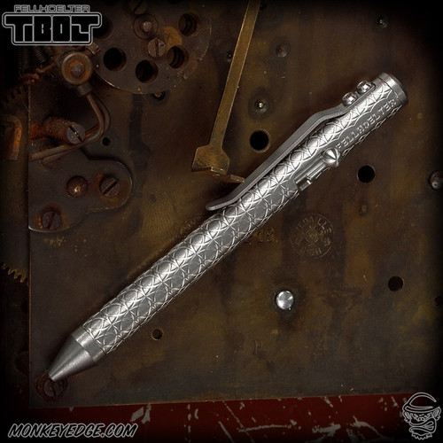 Fellhoelter TiBolt G2 Pen - Titanium Tumbled Circles