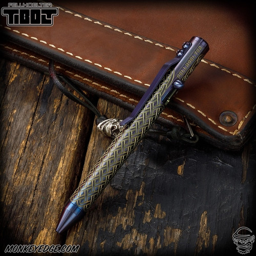 Fellhoelter TiBolt G2 Pen - Titanium Two Tone Blue Celtic Cptn Axel Collab