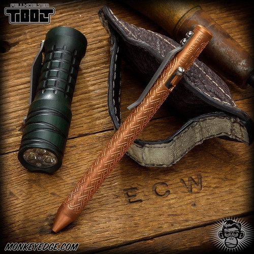 Fellhoelter TiBolt Pen - Copper Tumbled Celtic