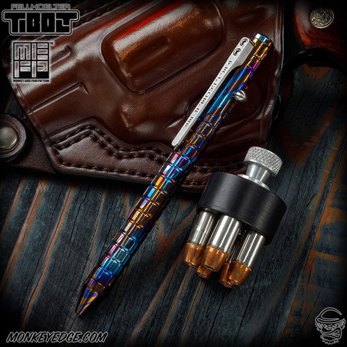 Fellhoelter TiBolt Pen - MokuTi Monkey Edge FRAG Pattern