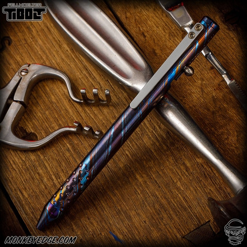 Fellhoelter TiBolt Pen - MokuTi w/Dots + Milled Clip (KW0730)
