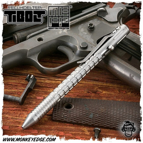 Fellhoelter TiBolt Pen - Titanium Monkey Edge FRAG Pattern (KW0086-MG167)