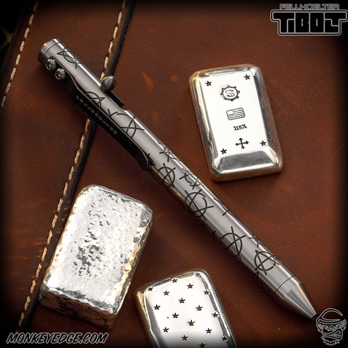Fellhoelter TiBolt Pen - Titanium Satin/Black Cerakote Anarchy Cptn Axel Collab