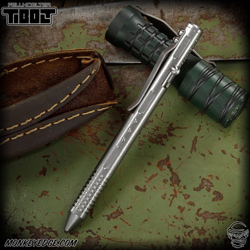 Fellhoelter TiBolt Pen - Titanium Tumbled Deluxe