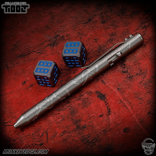 Fellhoelter TiBolt Pen - Titanium Tumbled Mud Flap Girl