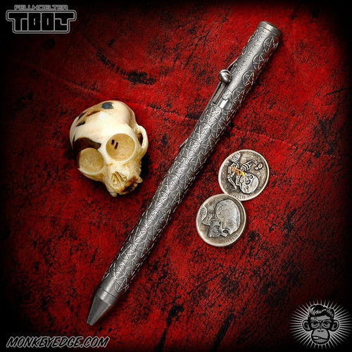 Fellhoelter TiBolt Pen - Titanium Tumbled Pentagram
