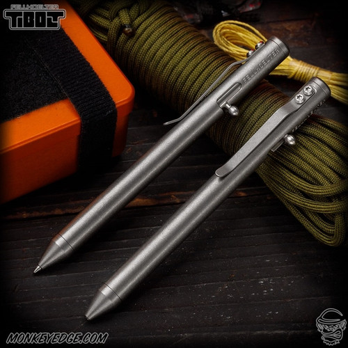 Fellhoelter TiBolt Pen - Titanium Tumbled Smooth