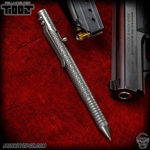 Fellhoelter TiBolt Pen - Titanium Two Tone Celtic w/Rings