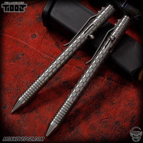 Fellhoelter TiBolt Pen - Titanium Two Tone Satin Dragon w/Rings