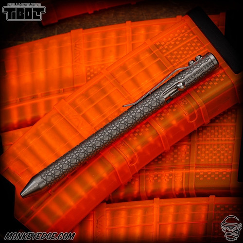 Fellhoelter TiBolt Pen - Titanium Two Tone Tumbled Circles