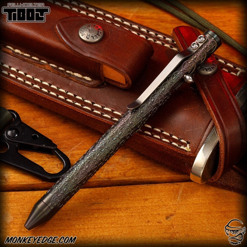 Fellhoelter TiBolt Pen - Zirconium Oil Slick Pentagram