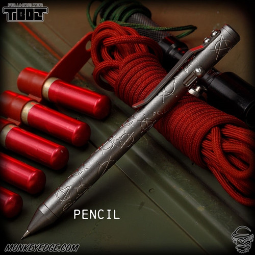 Fellhoelter TiBolt ReLeaded Pencil - Titanium Tumbled Anarchy