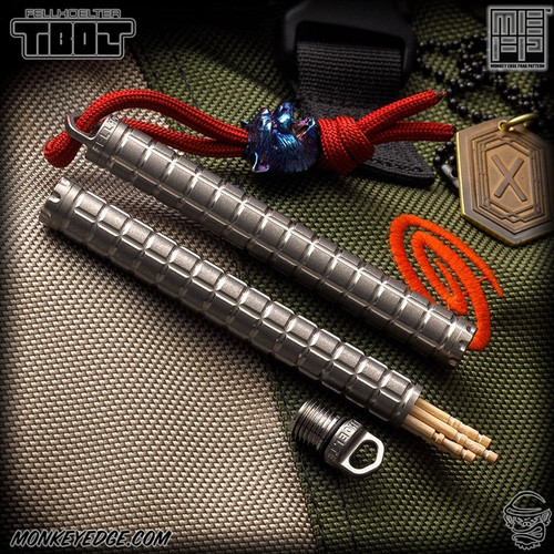 Fellhoelter TiCache - Titanium Tumbled Monkey Edge FRAG Pattern (KW0481-MB850)