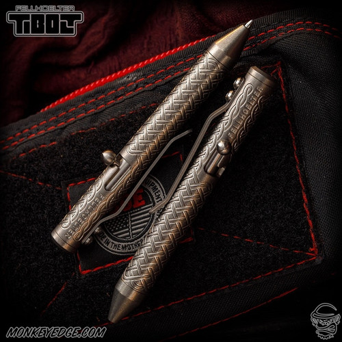 Fellhoelter TiNyBolt Pen - Titanium Tumbled Celtic