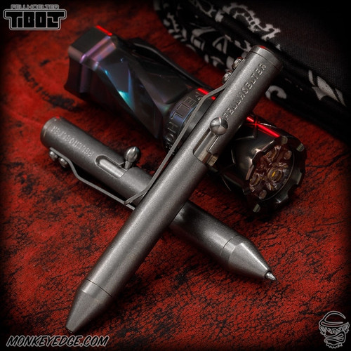 Fellhoelter TiNyBolt Pen - Titanium Tumbled Smooth