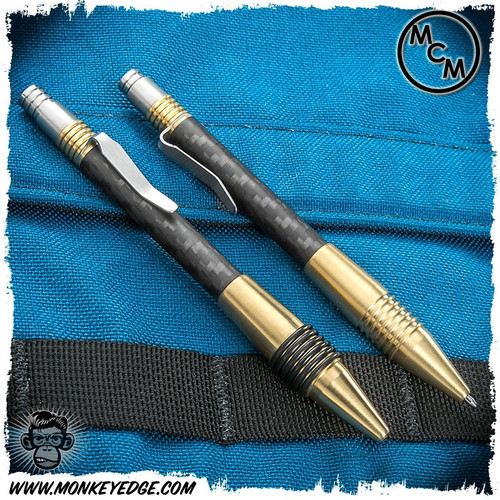 Matthew Martin Click Pen: Carbon Fiber/Bronze (C400BCf)