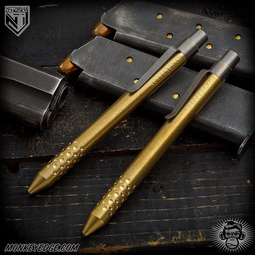 Nottingham Tactical: G2 Full Size Pen - Brass Tumbled - TiClicker