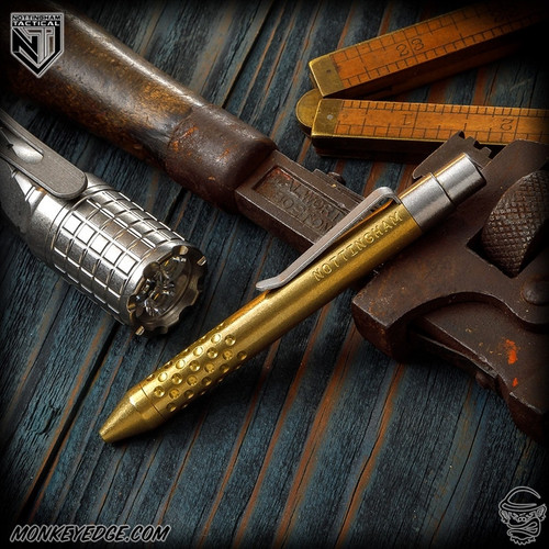 Nottingham Tactical: G2 Mini Pen - Brass Tumbled - TiClicker
