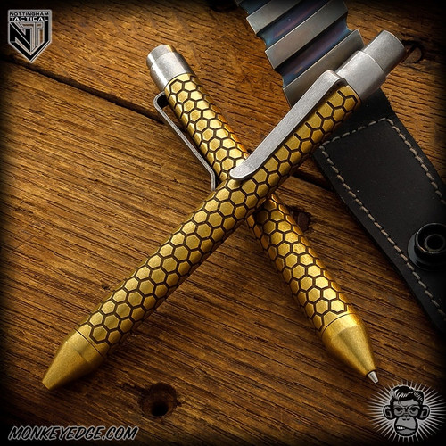 Nottingham Tactical: Standard Pen - Brass Two Tone Blackened Killer Beez - TiClicker
