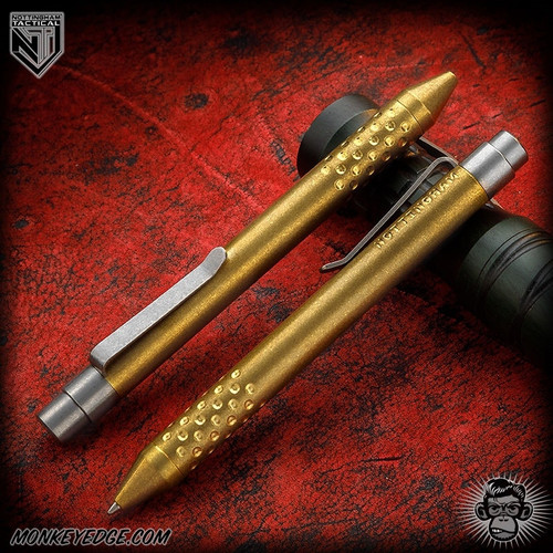 Nottingham Tactical: Standard Pen - Brass Tumbled - TiClicker