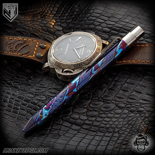 Nottingham Tactical: Standard Pen - MokuTi Straight Fluted w/Dots - TiClicker