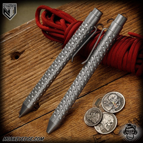 Nottingham Tactical: Standard Pen - Titanium Tumbled Dottingham - TiClicker