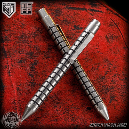 Nottingham Tactical: Standard Pen - Titanium Two Tone Monkey Edge FRAG Pattern - TiClicker