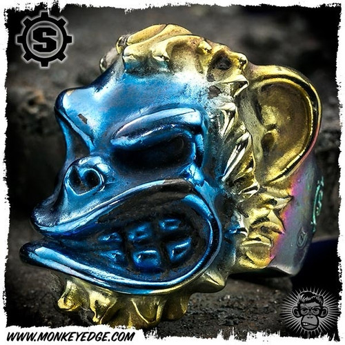 Starlingear Ring: Monkey Edge Puncher - Titanium Two Tone