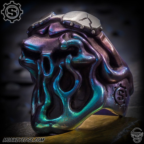 Starlingear Ring: Gunner Flame Puncher - Titanium Green/Purple