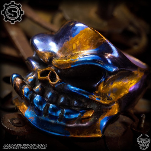 Starlingear Ring: Bruiser Puncher - Titanium Two Tone Jeweled