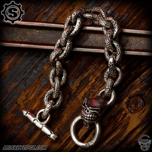 Starlingear Bracelet: Basic Link Slickster - Silver Textured